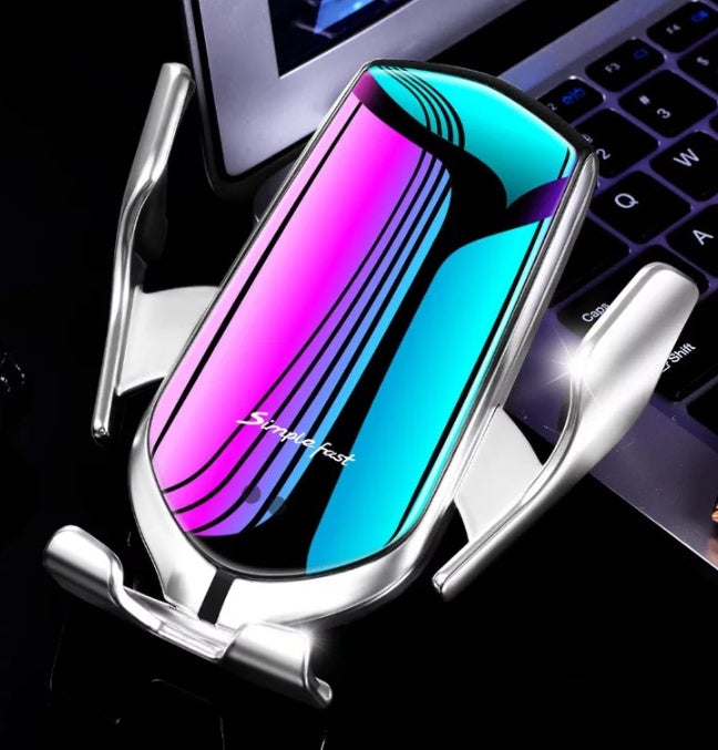 "Wireless Charger Mount ⚡ – Fast & Easy Clip"
