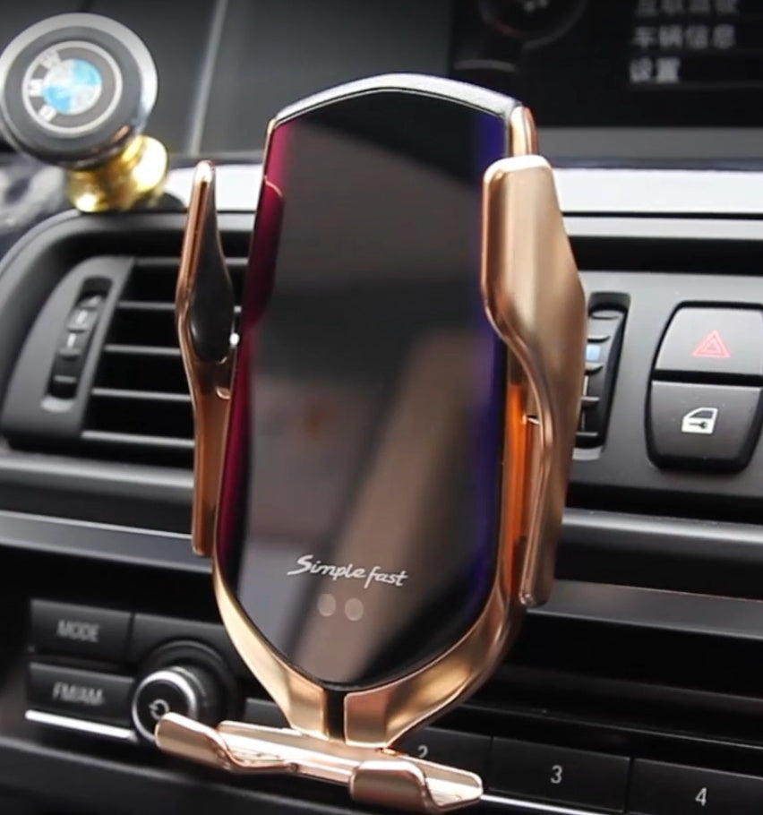 "Wireless Charger Mount ⚡ – Fast & Easy Clip"