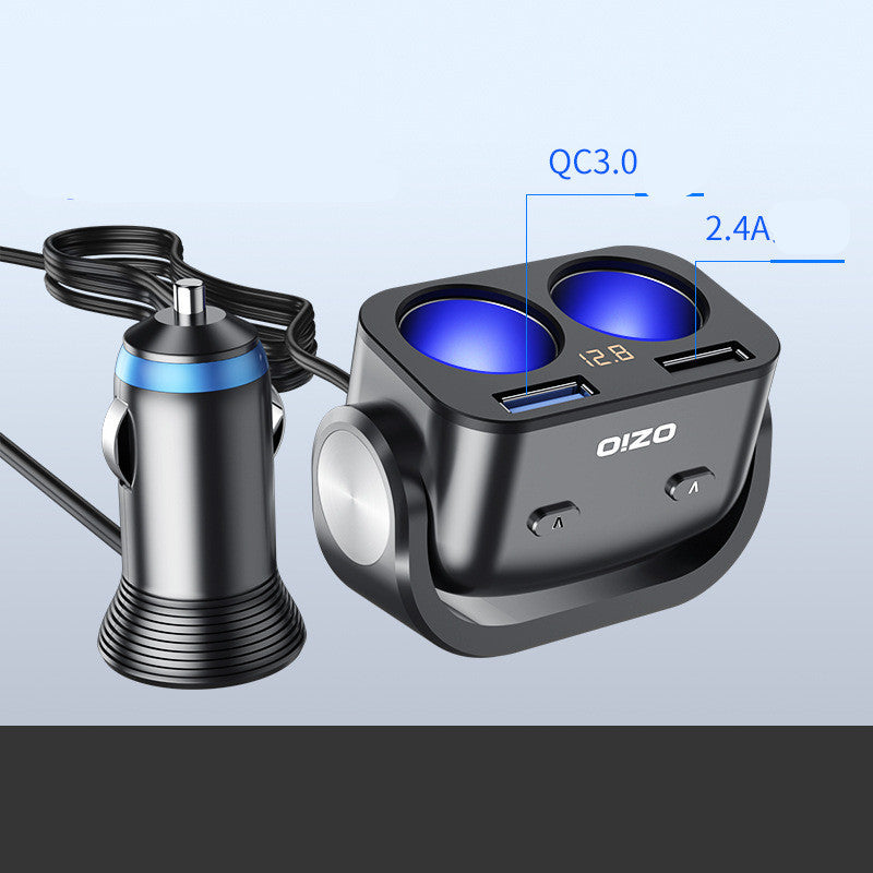 ⚡ “2-in-1 Car Charger – Dual USB Fast Charge 🚗”