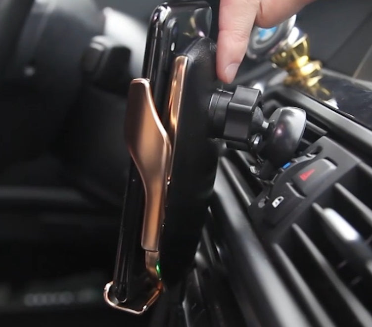 "Wireless Charger Mount ⚡ – Fast & Easy Clip"