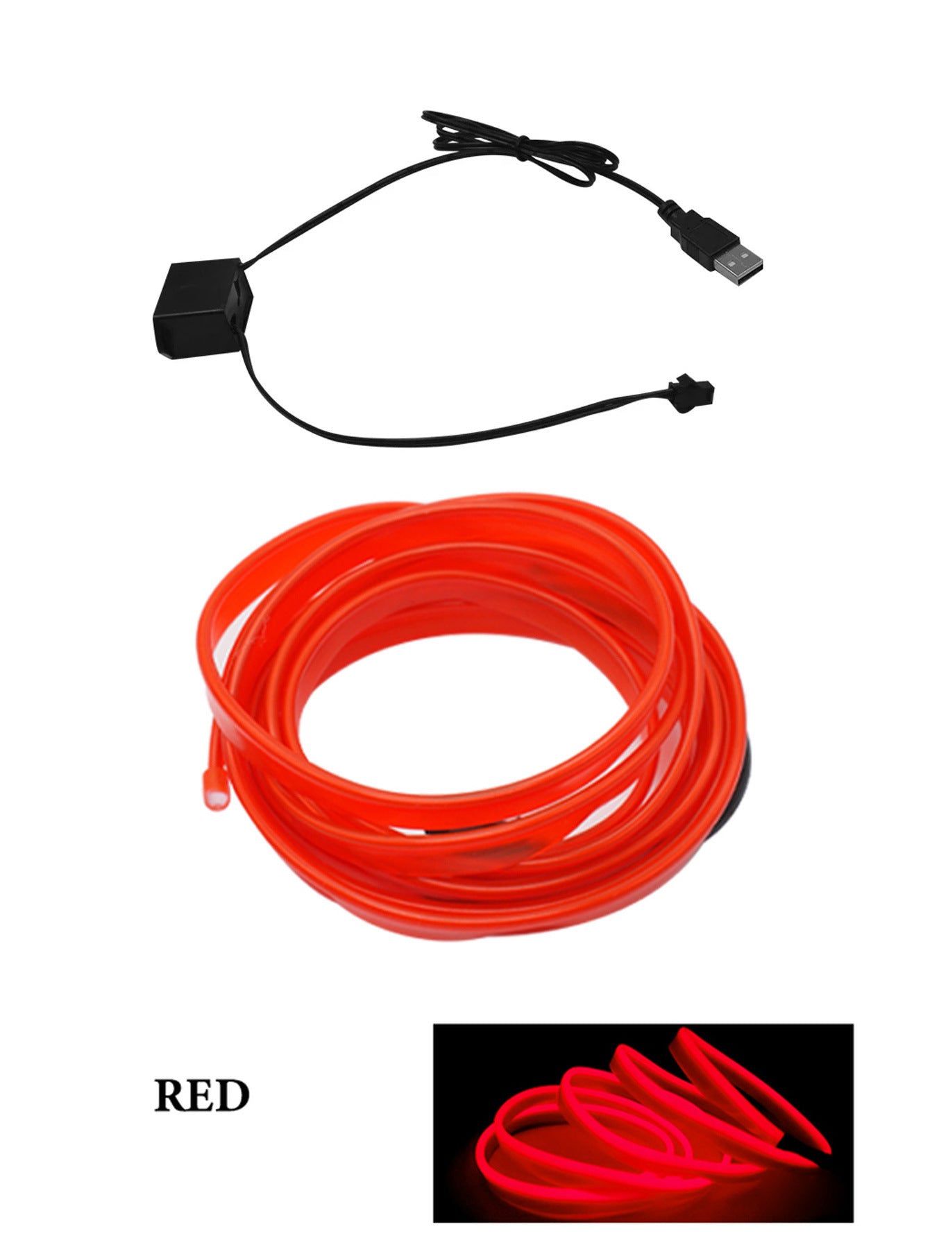 π USB LED Interior Light Strip β Cold Glow