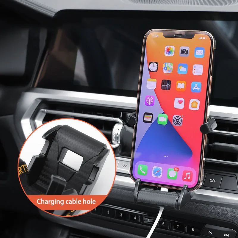 "Racing Car Vent Mount 🏁 – 360° Phone Holder"