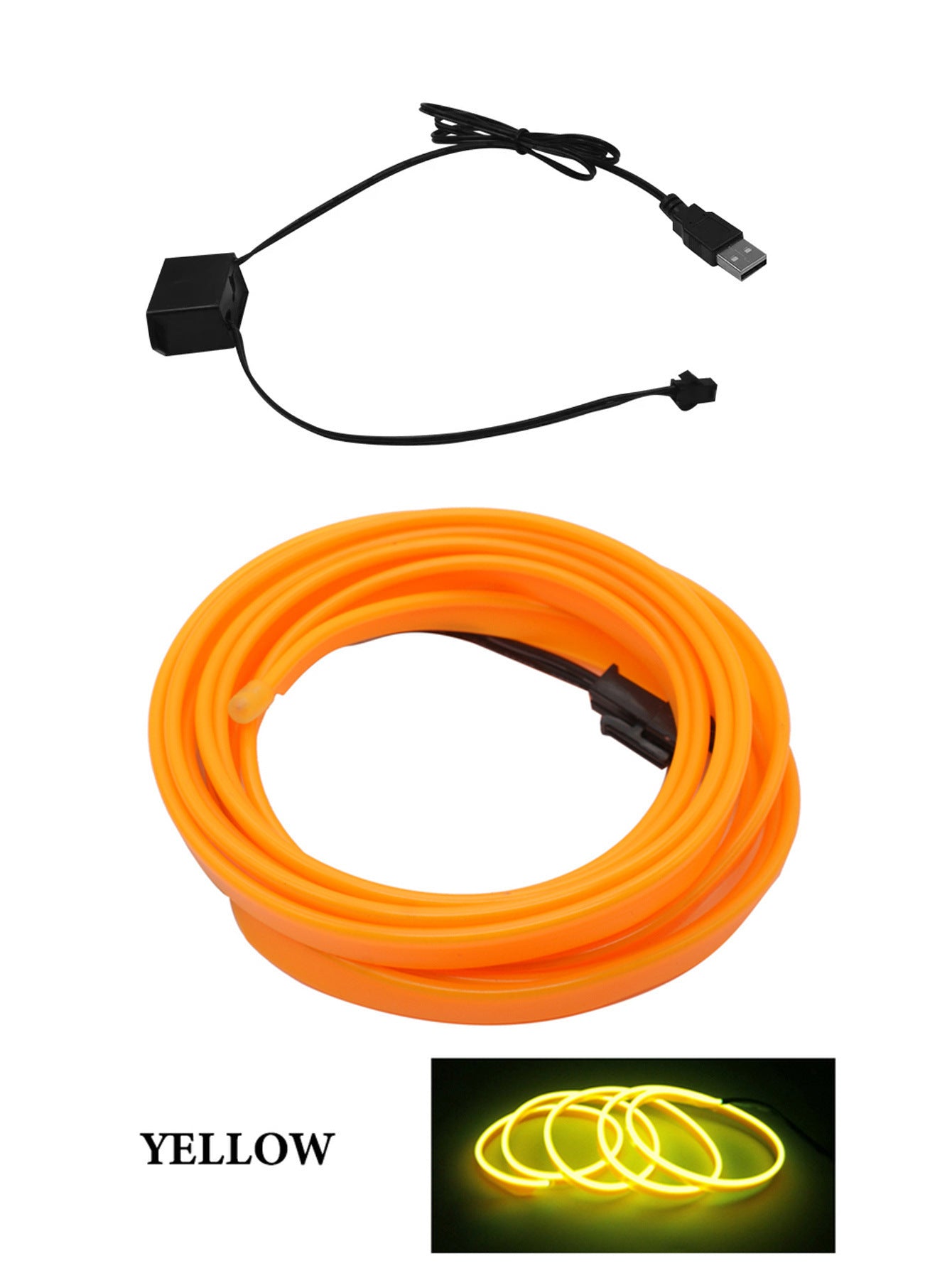 π USB LED Interior Light Strip β Cold Glow