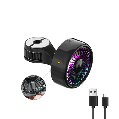 🌬️ “Rear Seat USB Car Fan – Hook & Cool ❄️”