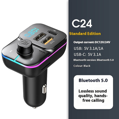 🎵 Bluetooth MP3 Car Charger – Music & Power