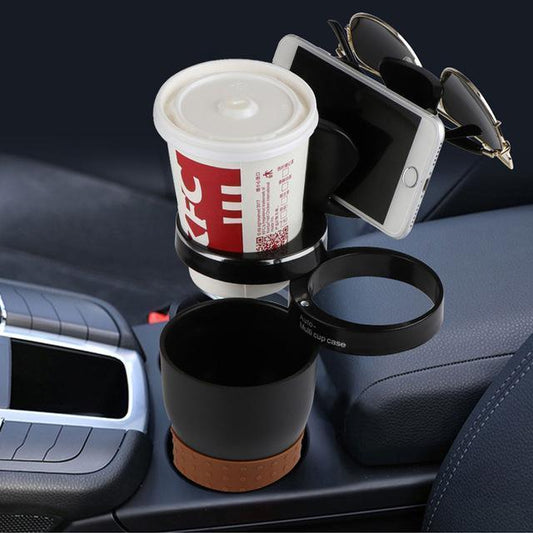 🚗 Universal Car Cup Holder – Rotating Drink & Storage Organizer
