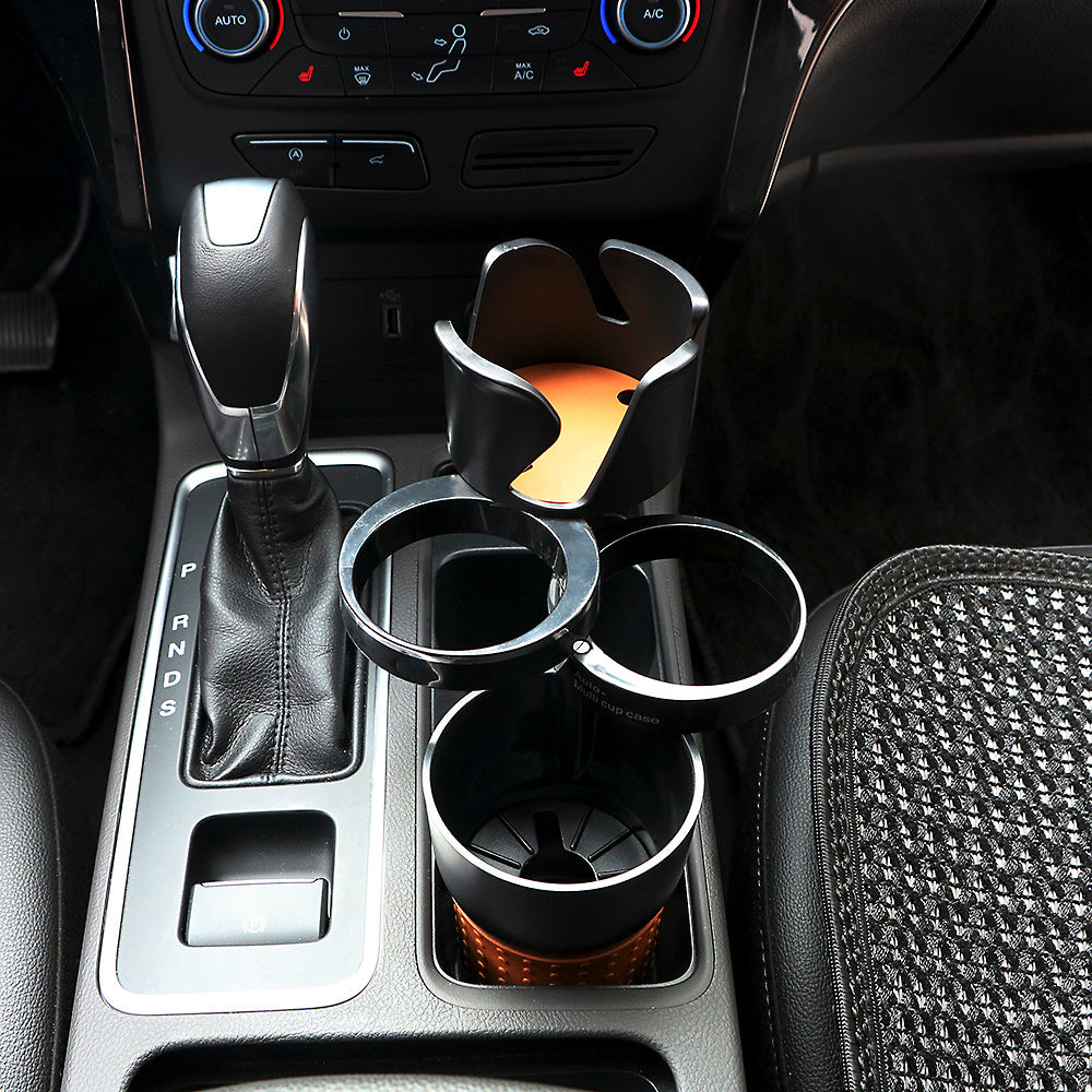 🚗 Universal Car Cup Holder – Rotating Drink & Storage Organizer