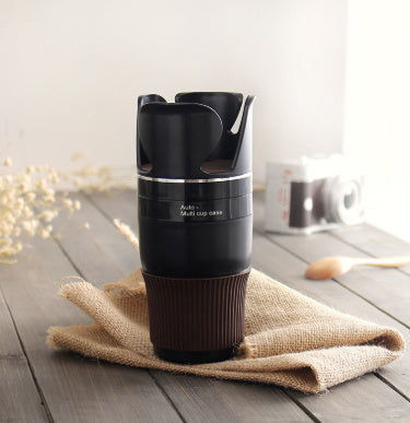 🚗 Universal Car Cup Holder – Rotating Drink & Storage Organizer