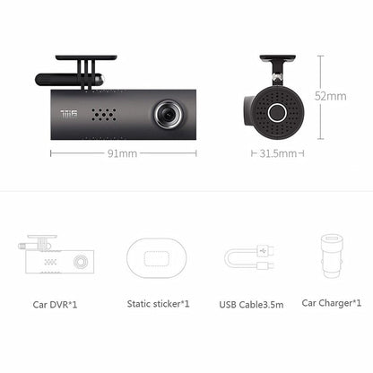 📷 Smart WiFi Car Dash Cam – 1080P Night Vision