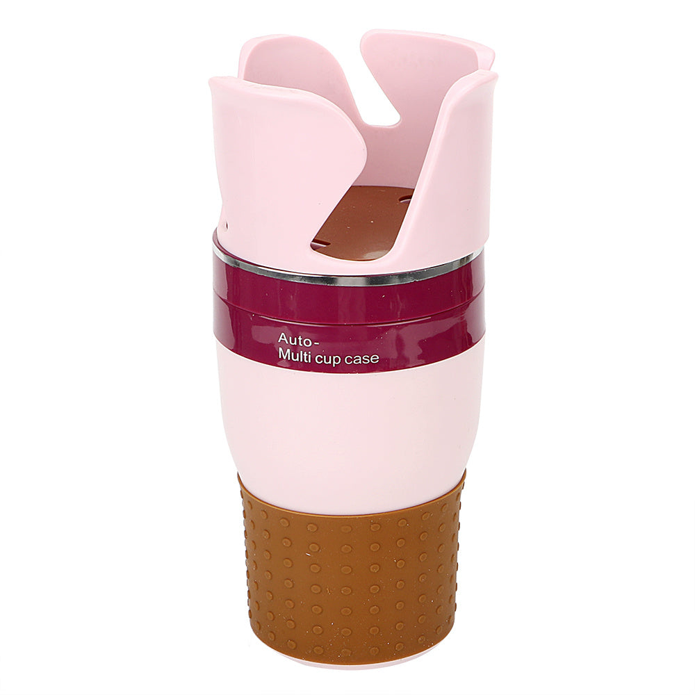 🚗 Universal Car Cup Holder – Rotating Drink & Storage Organizer