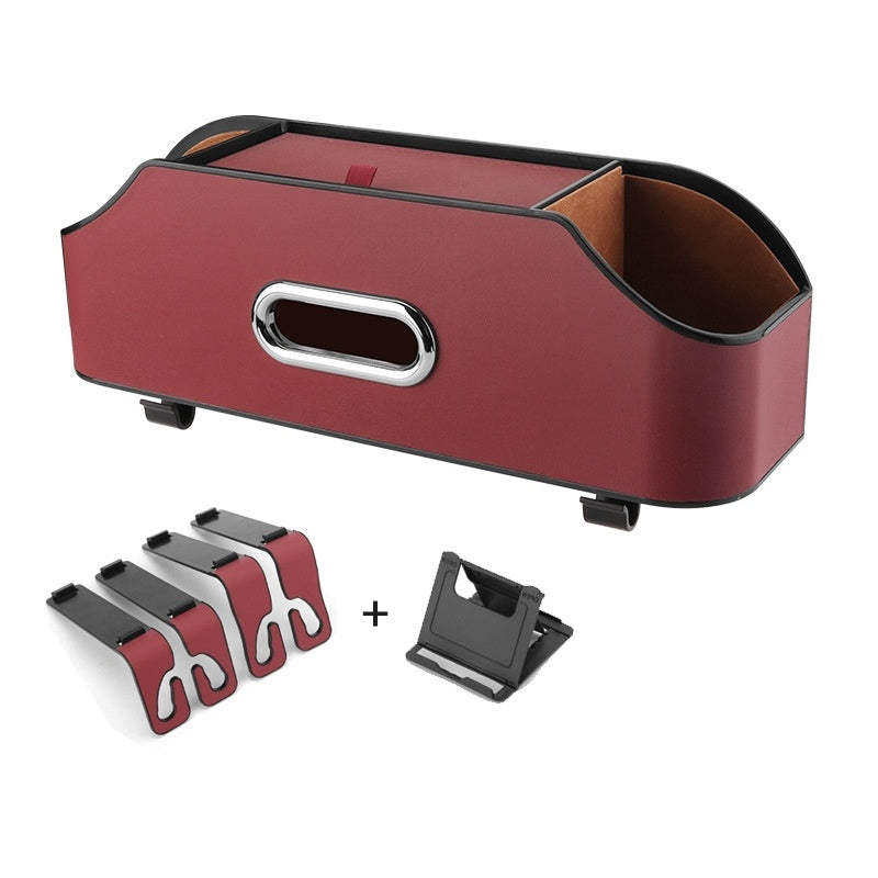 👜 “Tissue Box & Cup Holder – Car Seat Organizer 🎯”