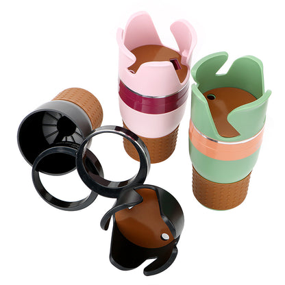 🚗 Universal Car Cup Holder – Rotating Drink & Storage Organizer