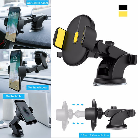 “Long Arm Phone Holder 📏 – Secure on Dashboard”