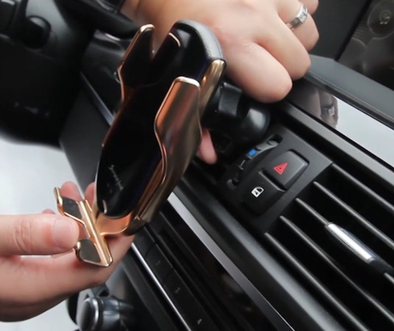 "Wireless Charger Mount ⚡ – Fast & Easy Clip"