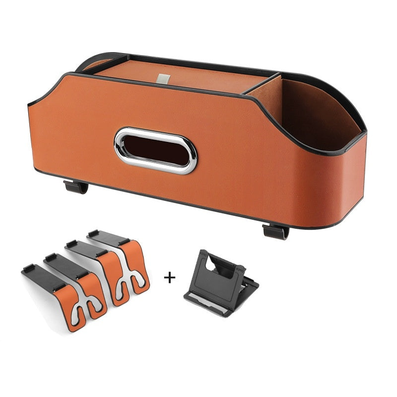 👜 “Tissue Box & Cup Holder – Car Seat Organizer 🎯”