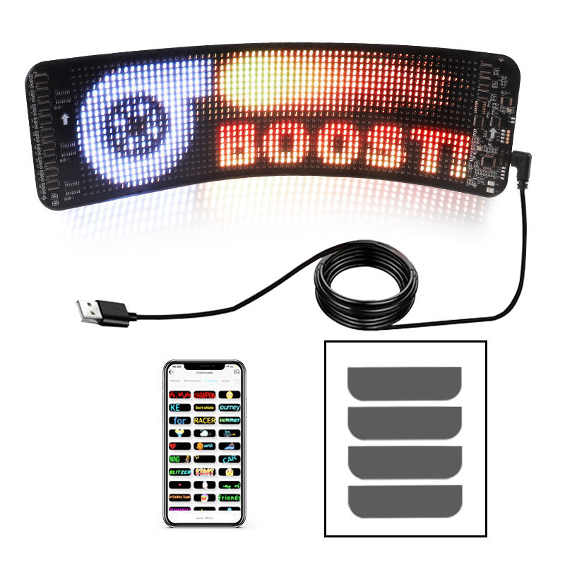 💬 Programmable LED Car Sign – Custom Text & Animations