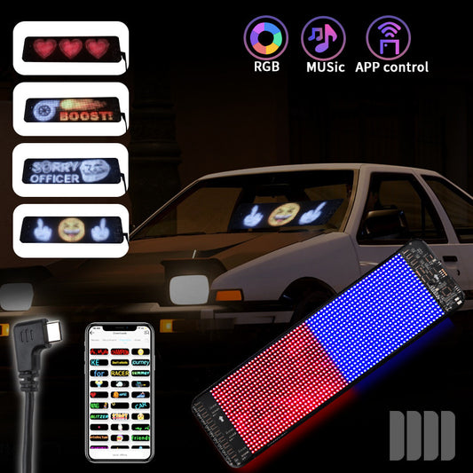 💬 Programmable LED Car Sign – Custom Text & Animations
