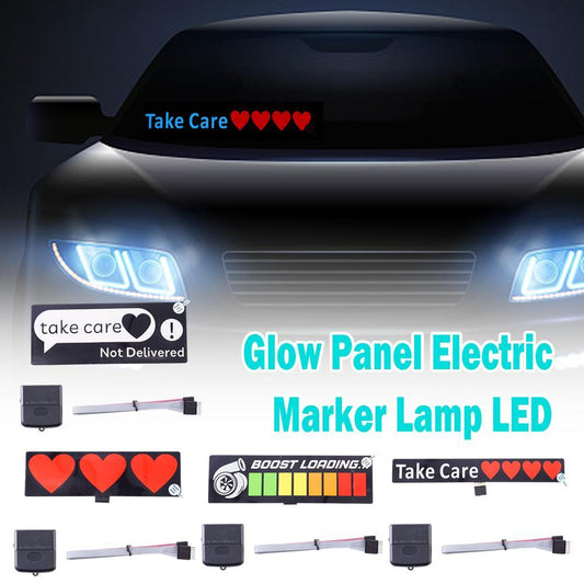 🚘 “LED Windshield Sign – Scrolling Glow Text 💡”