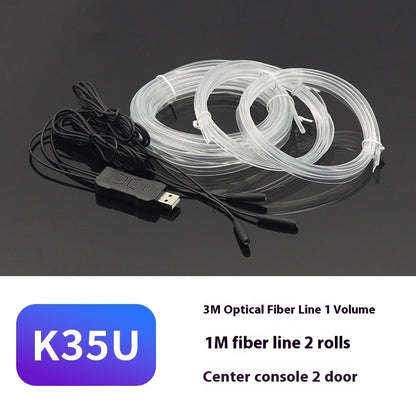 🌈 64-Color LED Ambient Car Light – Fiber Strip