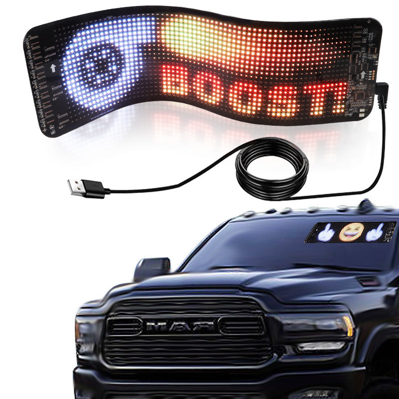 💬 Programmable LED Car Sign – Custom Text & Animations
