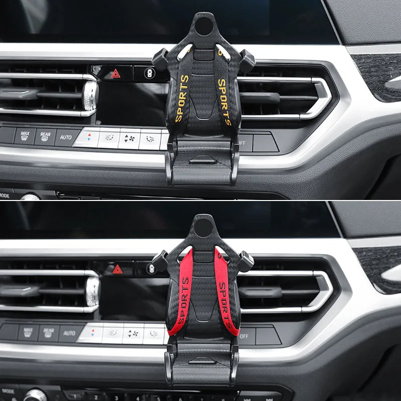 "Racing Car Vent Mount 🏁 – 360° Phone Holder"
