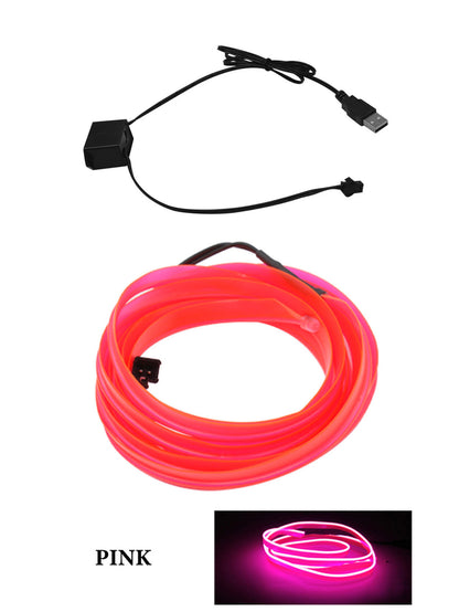 🌈 USB LED Interior Light Strip – Cold Glow