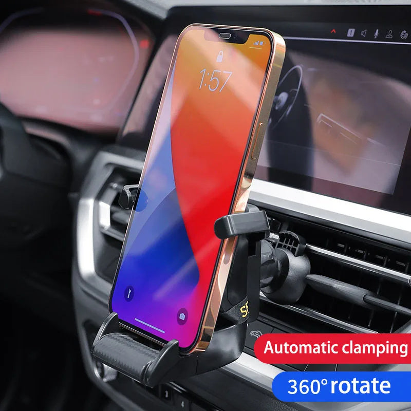 "Racing Car Vent Mount 🏁 – 360° Phone Holder"