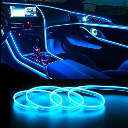 🌈 USB LED Interior Light Strip – Cold Glow