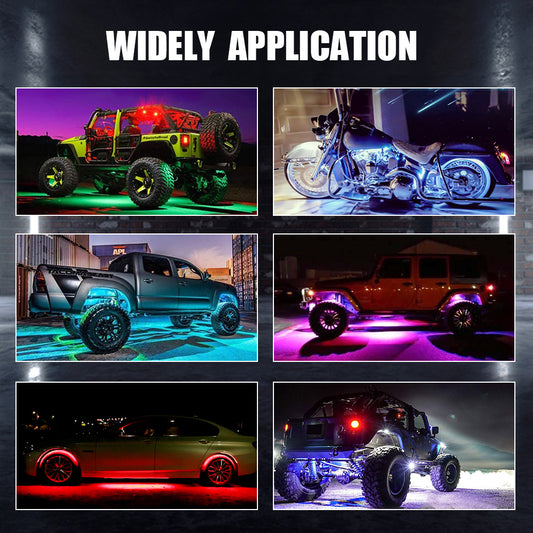 “RGB Car LED Lights 🎶 – Music Sync Vibes”
