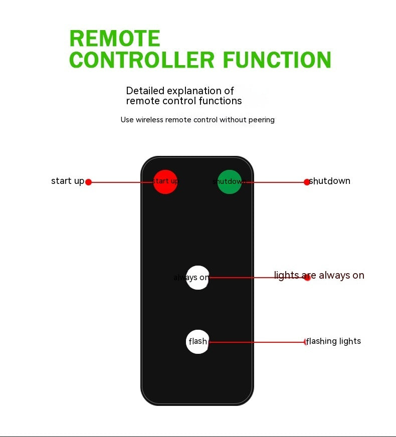 🚨 Car Remote Pilot Strobe Light – Fog & Rain Safety