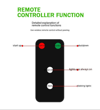 🚨 Car Remote Pilot Strobe Light – Fog & Rain Safety
