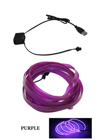 🌈 USB LED Interior Light Strip – Cold Glow