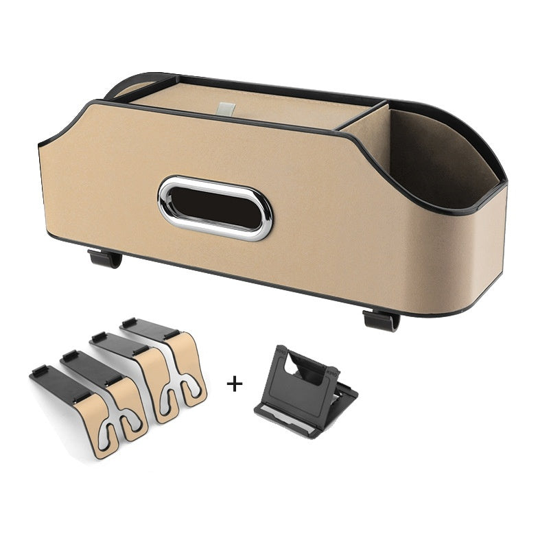 👜 “Tissue Box & Cup Holder – Car Seat Organizer 🎯”