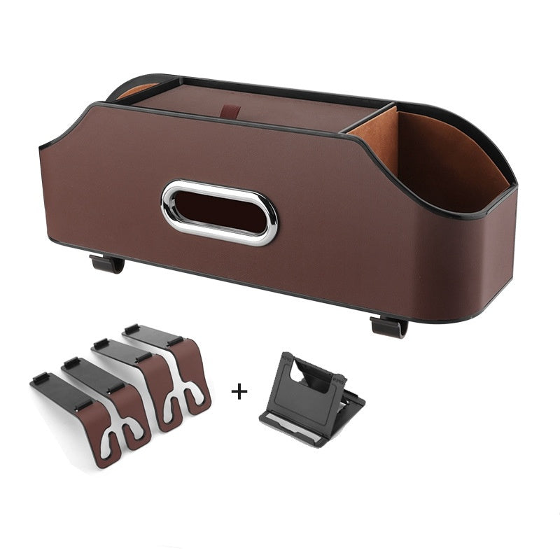 👜 “Tissue Box & Cup Holder – Car Seat Organizer 🎯”